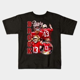 VINTAGE FOOTBALL BROCK PURDY BOOTLEG Kids T-Shirt